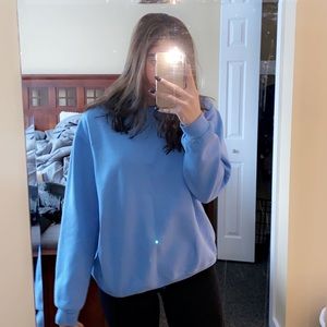 Baby blue crew neck
